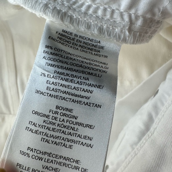 Lauren Ralph Lauren Women's Size 14 Jeans White Cotton Elastane Straight Denim - Picture 4 of 10